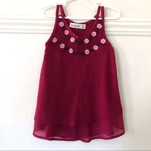 FLORAL EMBROIDERED TANK TOP